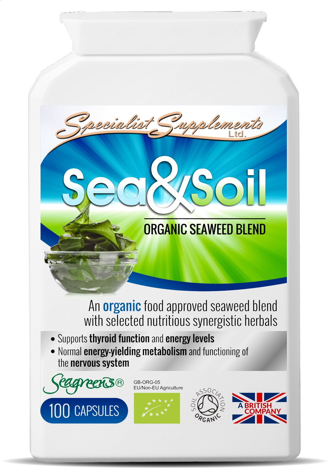 Sea & Soil - Organic Seaweed Blend (Antioxidant- Energy & Vitality)