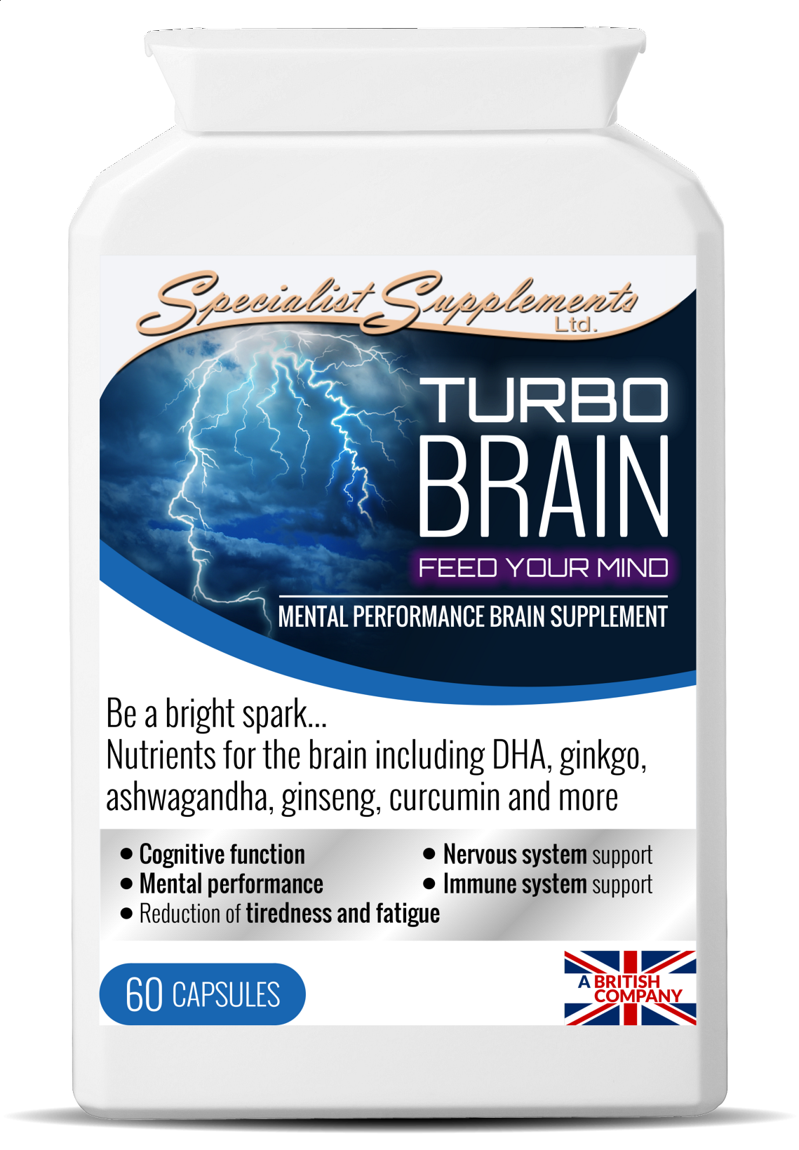 Turbo Brain - Super Concentrated Formula 60 Capsules