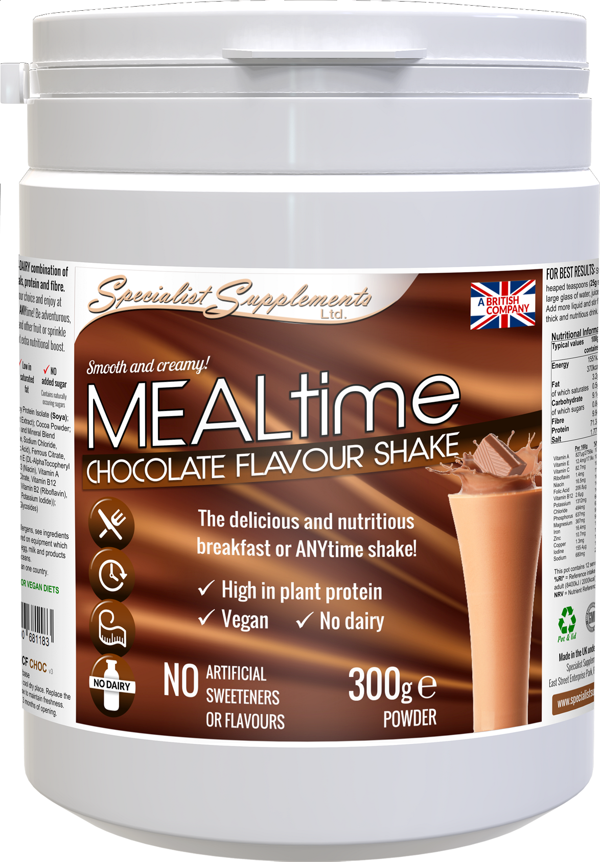 Mealtime Chocolate Meal Replacement Protein Drink