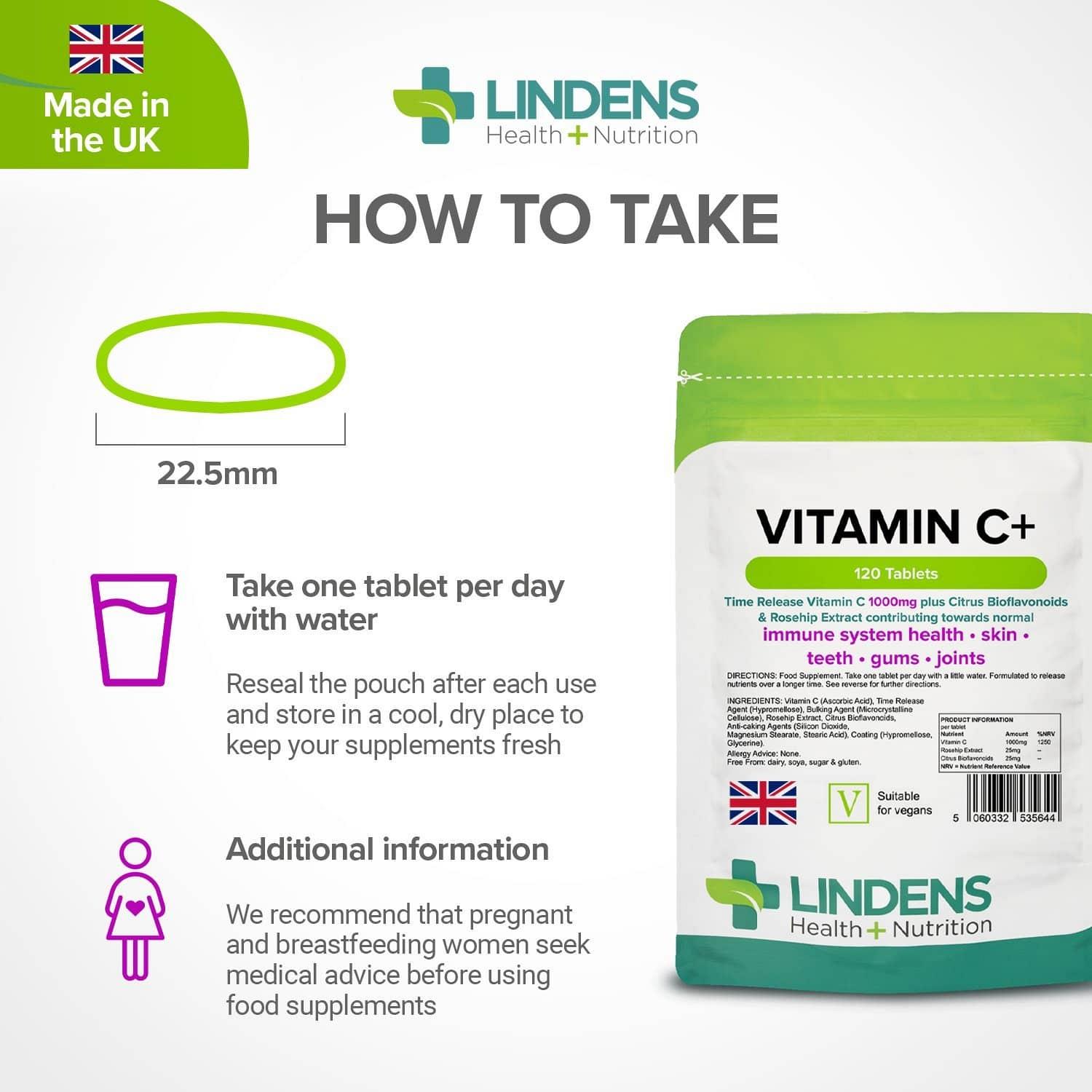 Vitamin C+ 1000mg (Time Release) Tablets