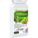 Sporegone Anti-Candida Yeast,Bowel, IBS, Candida, Thrush, Natural Colon Cleanser