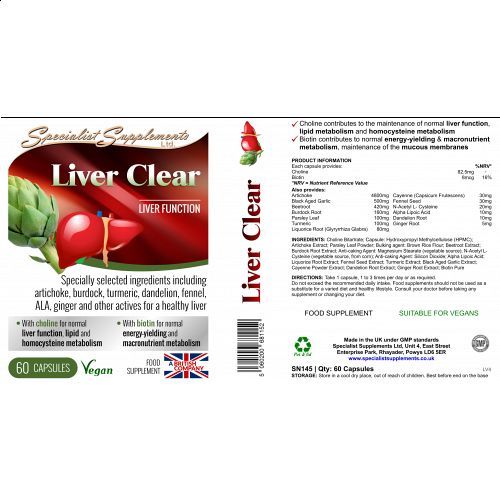 Liver Clear Caps- Herbal Combo For Healthy Liver & Gallbladder Support